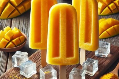 Paletas de Mango y Curcuma